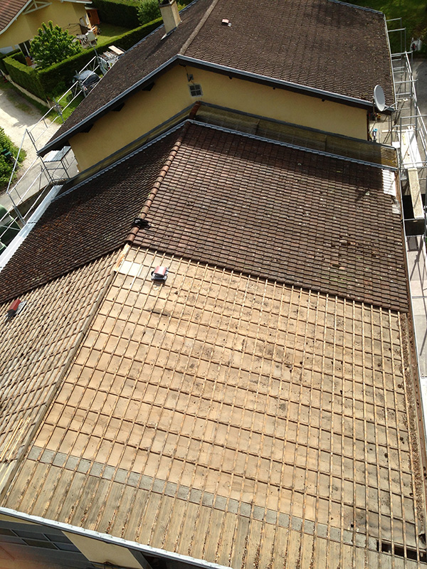 Rénovation de la toiture de la mairie d'Etrembière